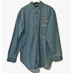 Dr. Seuss Cat in the Hat Universal Denim Shirt